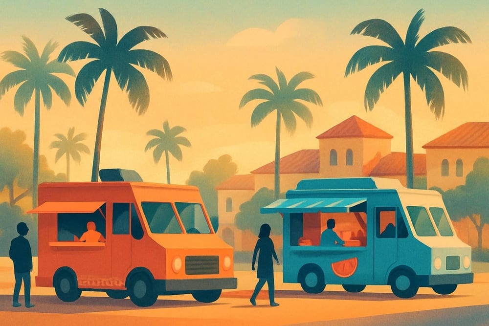 Food trucks in Key Biscayne, FL
